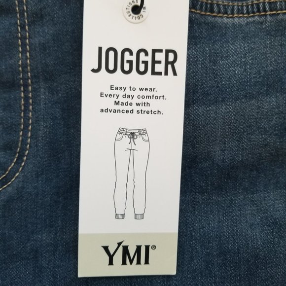 YMI Junior High-Rise Denim Ankle Jogger Size Medium - Picture 5 of 15